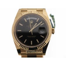 Rolex Day-Date 40 Black ref. 228238 President oro giallo 18kt nuovo